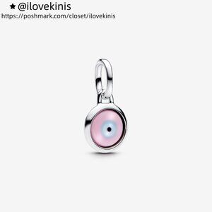 Pandora Engravable Evil Eye Murano Glass Mini Dangle Charm